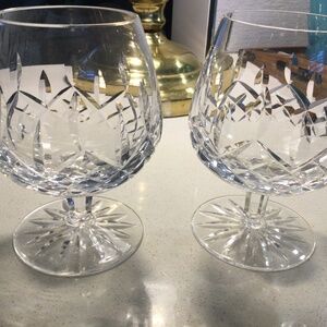 Signed Set of Waterford Crystal Brandy Snifters
